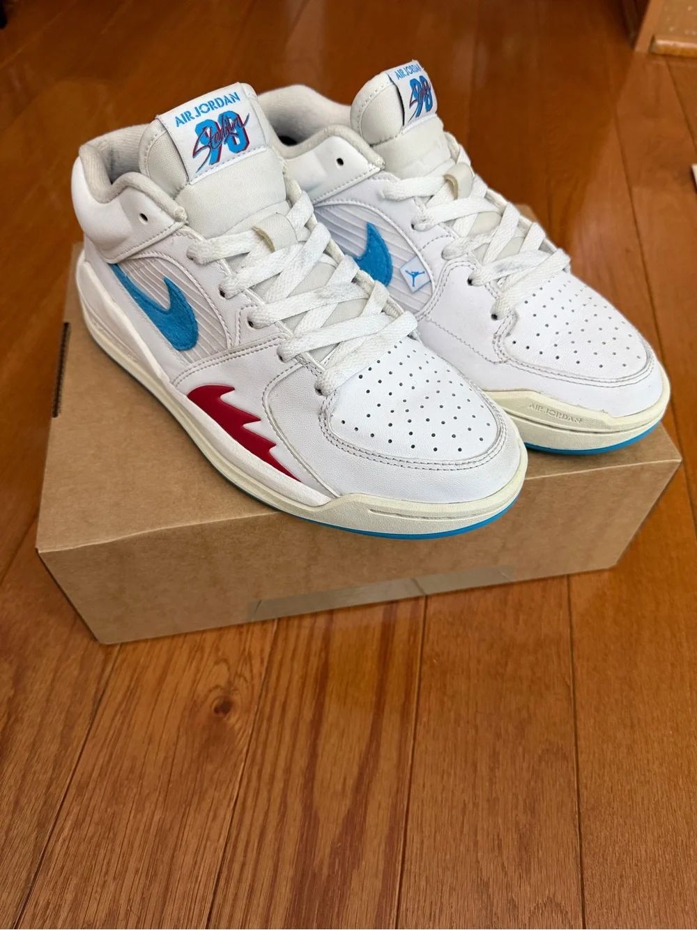 Nike Women’s Air Jordan Stadium 90 White Dark Powder Blue FB2269-100